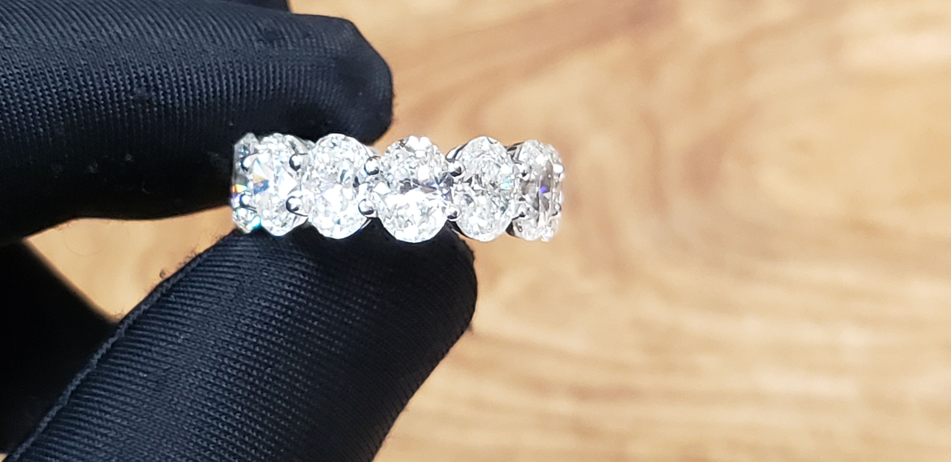 Oval Shape Eternity Band
